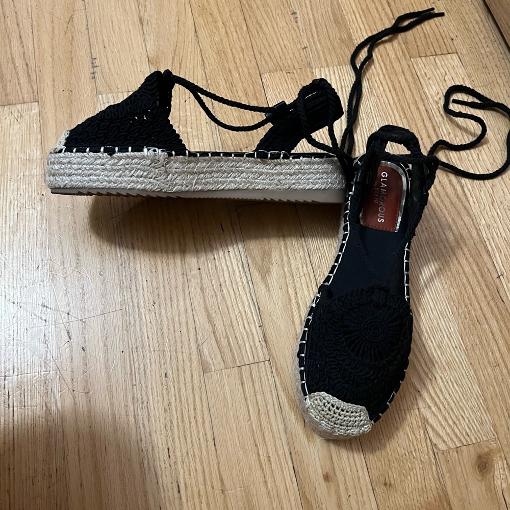 Black Espadrille Sandals
